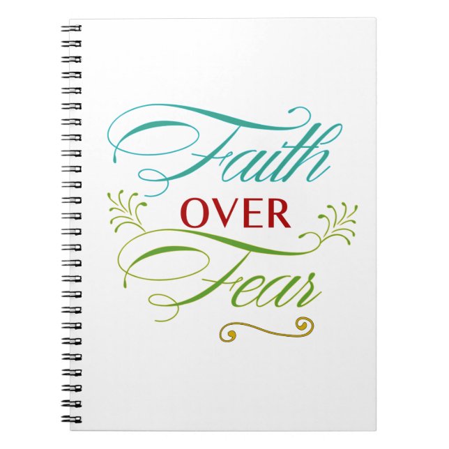 Cuaderno La fe sobre el miedo (Frente)