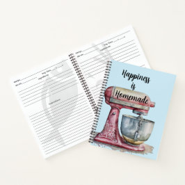 Cuaderno La felicidad es la receta casera