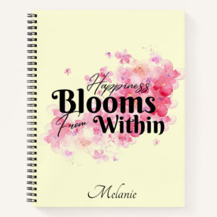 Cuaderno La felicidad florece desde dentro