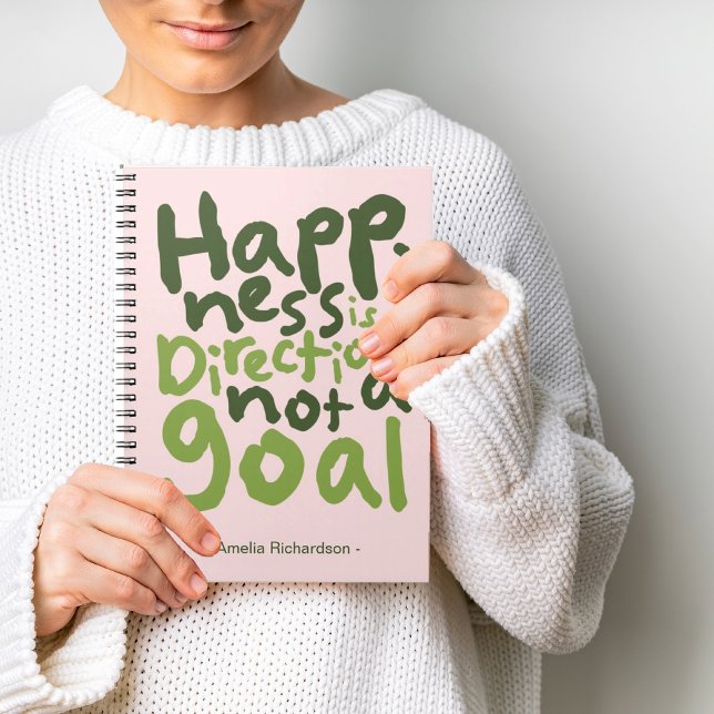 Cuaderno La felicidad personalizada es una dirección (Subido por el creador)