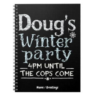 Cuaderno La fiesta de invierno de Doug, 15 de febrero, 4PM 