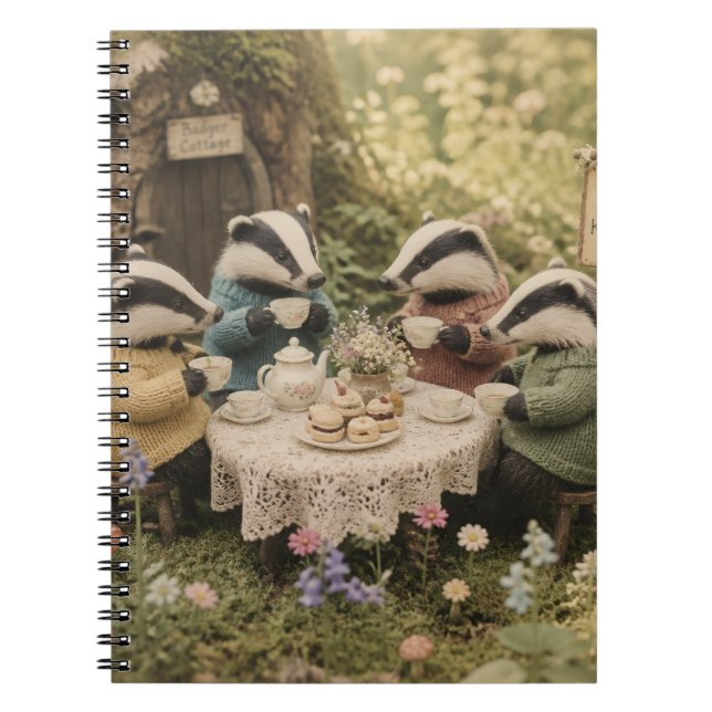 Cuaderno La fiesta del té del tejón (Frente)