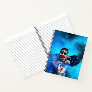 Cuaderno La figura siniestra de payaso de Halloween de Slip