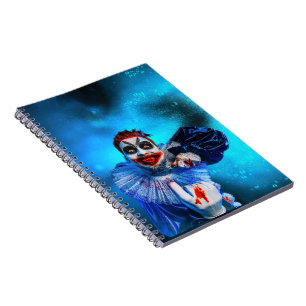 Cuaderno La figura siniestra de payaso de Halloween de Slip