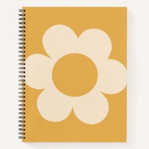 Cuaderno La Fleur 07 Flor Amarilla Floral Retro
