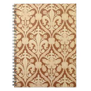 Cuaderno La "flor de lis", papel pintado de la reproducció