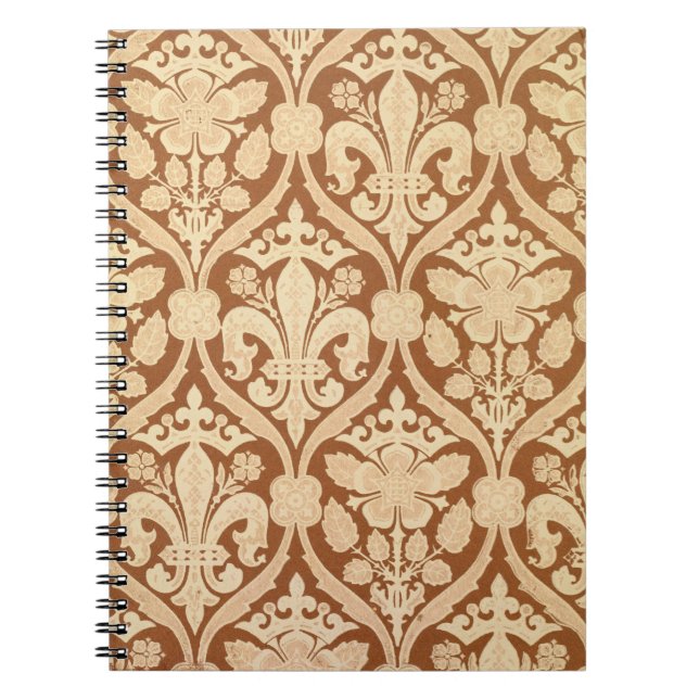 Cuaderno La "flor de lis", papel pintado de la reproducción (Frente)