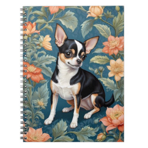 Cuaderno La floral inspirada por el cute chihuahua William 