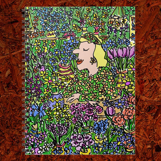 Cuaderno La Florista Camuflada. Ilustracion sobre un (Subido por el creador)
