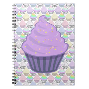 Cuaderno La formación de hielo púrpura linda del remolino