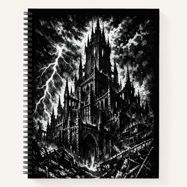 Cuaderno La Fortaleza Negra por BurnsInHell (Anverso)