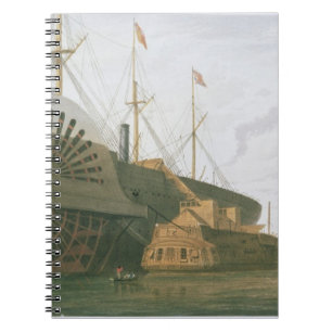 Cuaderno La fragata vieja HMS Agamemnon con su peso de c