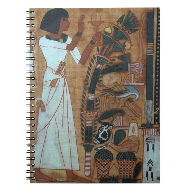 Cuaderno La fumigación de Osiris, página del libro del th (Frente)