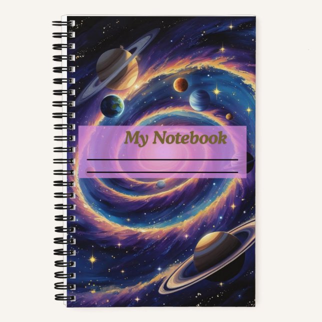 Cuaderno La Galaxia del Sistema Solar (Anverso)