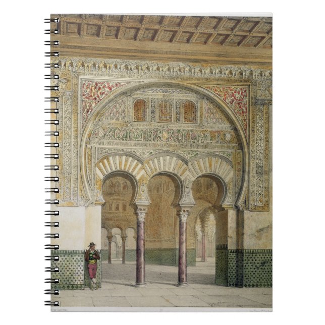 Cuaderno La galería de la corte de leones en Alhambra, (Frente)