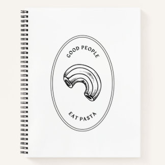 Cuaderno La gente buena come pasta