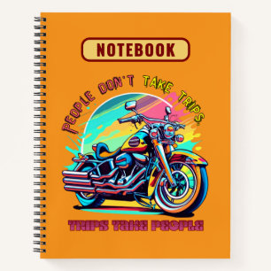 Cuaderno La gente no hace viajes: Bicicleta estilo retro vi