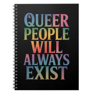 Cuaderno La gente queer siempre existirá, aliada con el org
