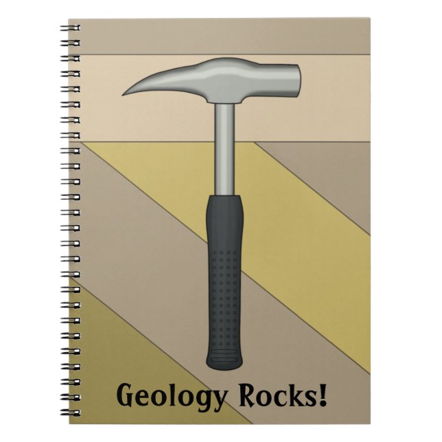 Cuaderno ¡La geología roca! Rock Hammer (Frente)