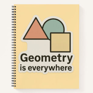 Cuaderno La Geometría Está Por Todas Partes Pegatina - Form