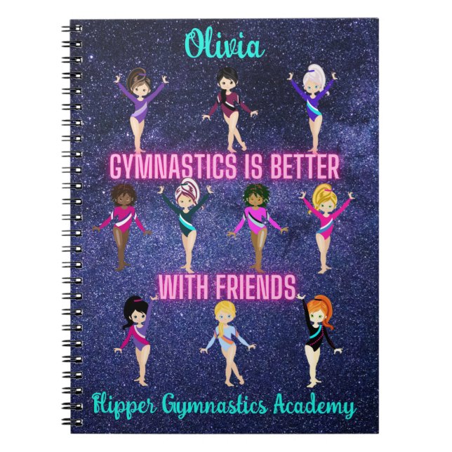 Cuaderno La Gimnasia Es Mejor Con Los Amigos Personalizados (Frente)