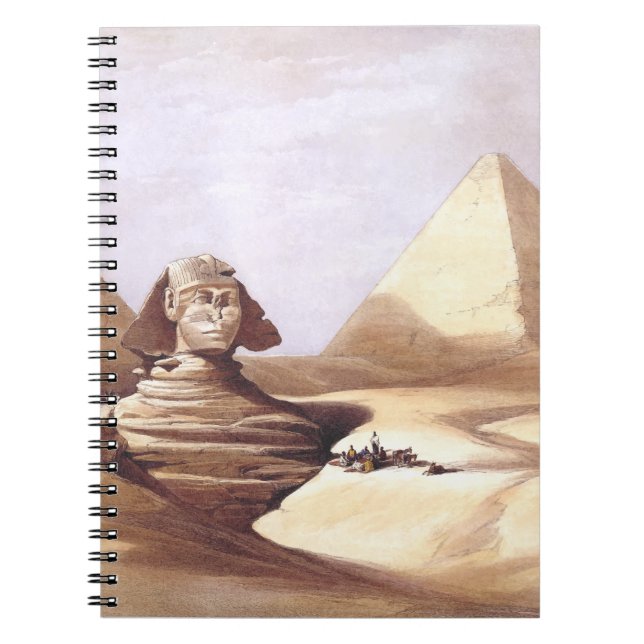 Cuaderno La Gran Esfinge, Pirámides de Giza (Frente)