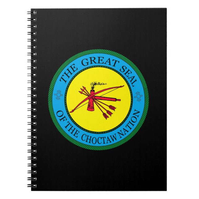 Cuaderno La gran foca de la nación de Choctaw de Oklahoma (Frente)