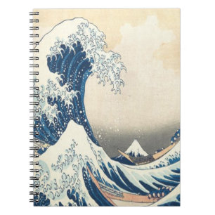 Cuaderno La gran ola del Kanagawa Ukiyo-e japonés