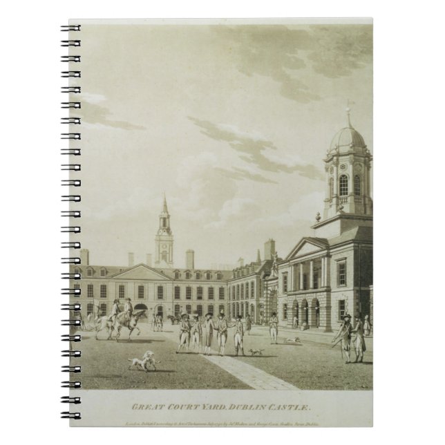 Cuaderno La gran yarda de la corte, castillo de Dublín, (Frente)