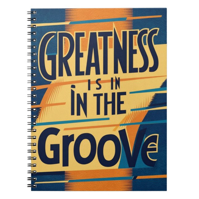 Cuaderno La grandeza está en la opción 2 de Groove (Frente)