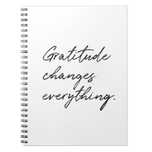 Cuaderno La Gratitud Cambia Todo.