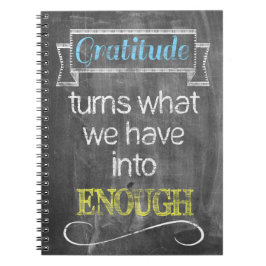 Cuaderno La gratitud da vuelta a lo que tenemos en