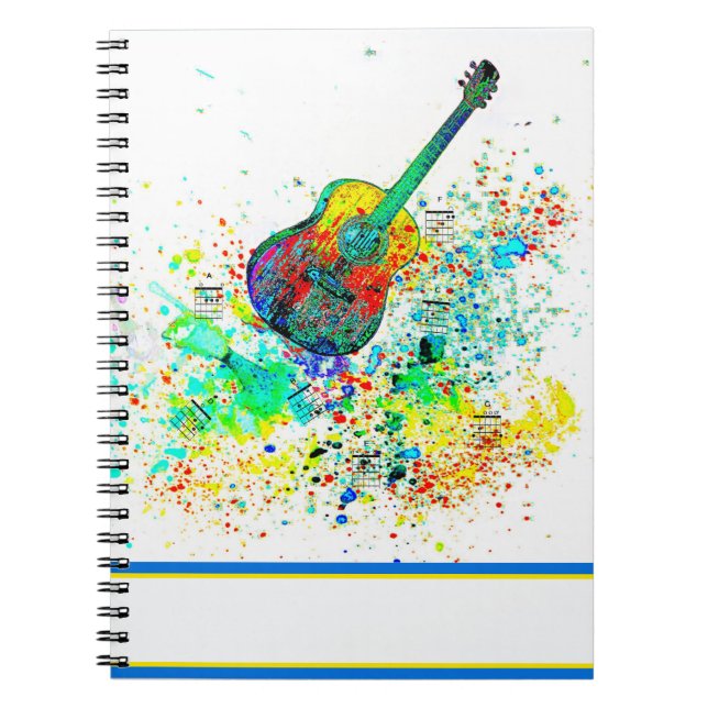 Cuaderno La guitarra y los acordes brotan (Frente)