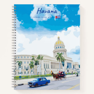 Cuaderno La Habana, Cuba - Espiral Clásica del Alma Vintage