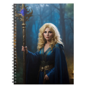 Cuaderno La hechicería del personal de oro del bosque mágic