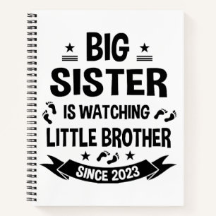 Cuaderno La hermana menor cuida del hermano mayor en