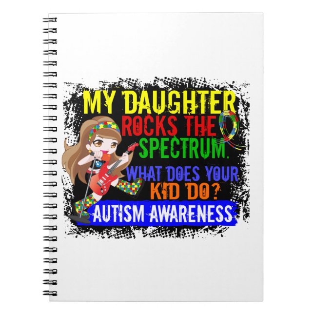 Cuaderno La hija oscila el autismo del espectro (Frente)