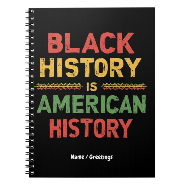 Cuaderno La historia negra honra a África (Frente)