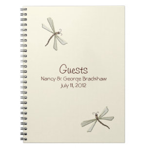 Cuaderno La huésped de la libélula firma adentro el