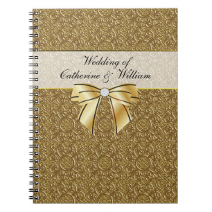 Cuaderno La huésped simple de la boda de la elegancia del