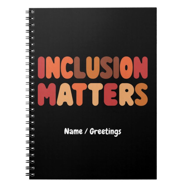 Cuaderno La inclusión de la conciencia sobre el autismo y l (Frente)