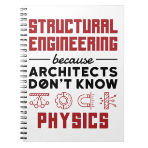 Cuaderno La ingeniería estructural dice la física sarcás
