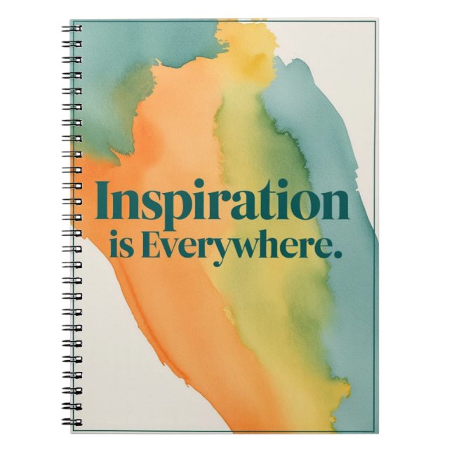 Cuaderno La inspiración está en todas partes (Frente)