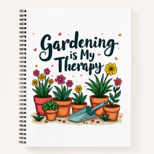 Cuaderno La Jardinería Es Mi Terapia Planta De Jardinería T