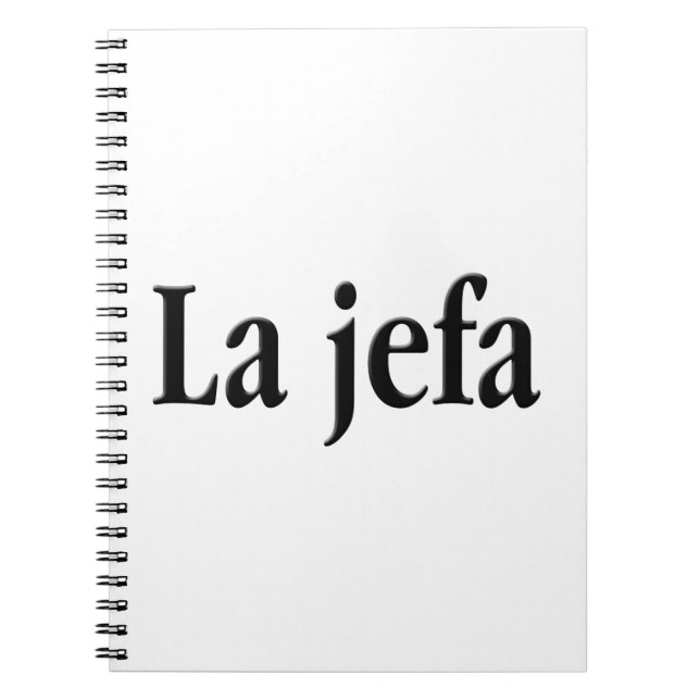 Cuaderno La jefa (Frente)