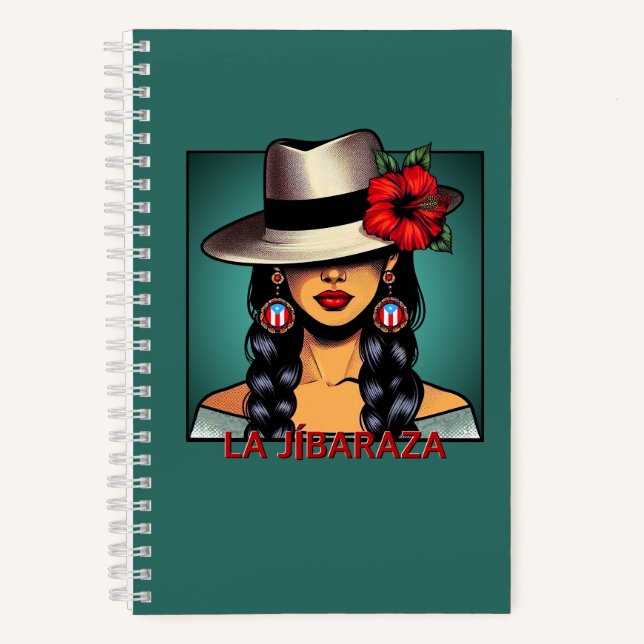 Cuaderno La Jíbaraza 10 – Puerto Rican Jíbara Art • Boricua (Anverso)