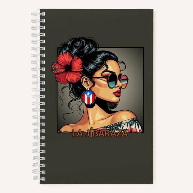 Cuaderno La Jíbaraza 12 – Puerto Rican Jíbara Art • Boricua (Anverso)