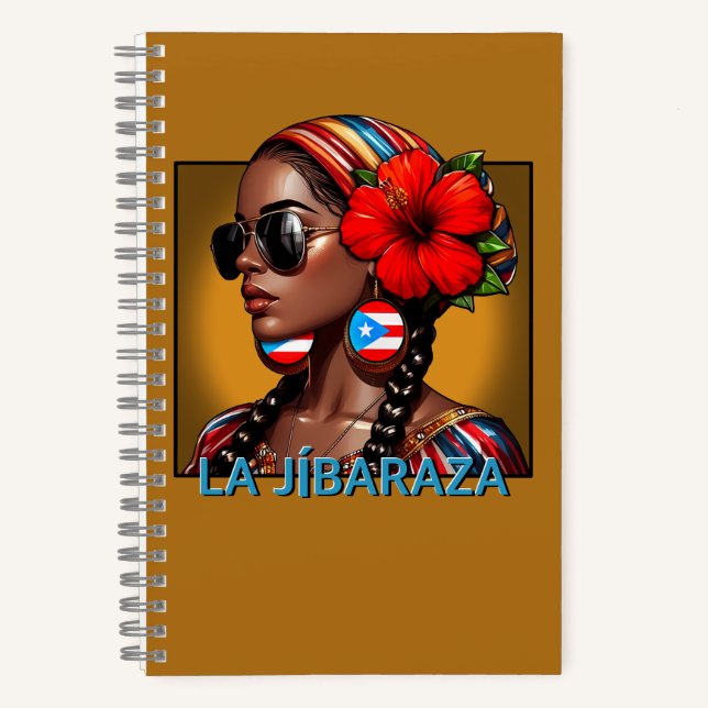 Cuaderno La Jíbaraza 4 – Puerto Rican Jíbara Art • Boricua (Anverso)