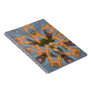 Cuaderno La jirafa de Kaleidoscope Mandala: Resumen de arte
