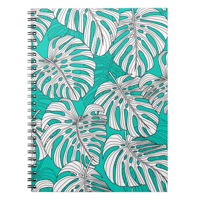 Cuaderno La jungla deja sin foco tropical floral (Frente)